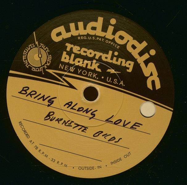 Single - Burnette Brothers - Hip Shakin' Baby - Bring Along Love