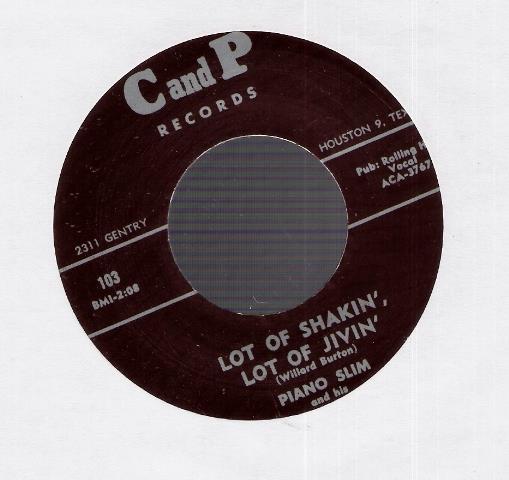 Single - Piano Slim - Lot Of Shakin, Lot Of Jivin, Key Jammer