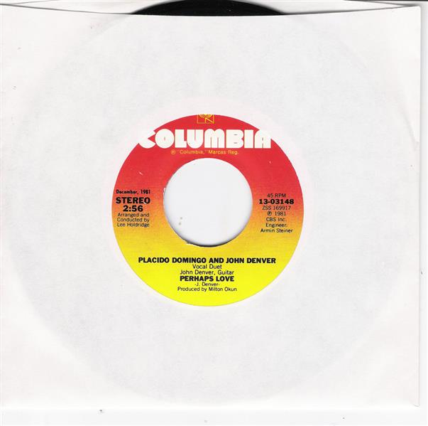 Single - VA - Perhaps Love - Placido Domingo , Annie's Song - John Denver
