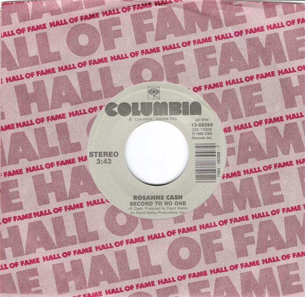 Single - Rosanne Cash - Hold On, Second To No One