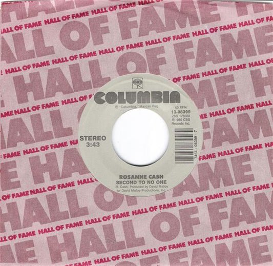 Single - Rosanne Cash - Hold On, Second To No One