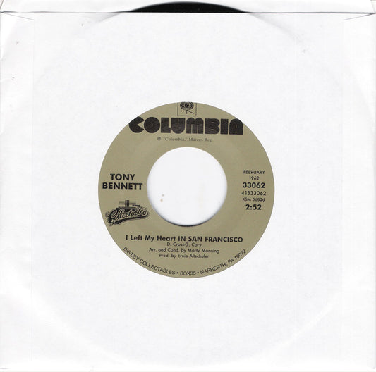 Single - Tony Bennett - I Left My Heart In San Francisco , I Wanna Be Around