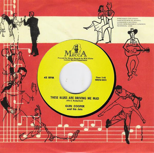 Single - Glen Cooper - Just Rockin, These Blues Are Driving Me Mad