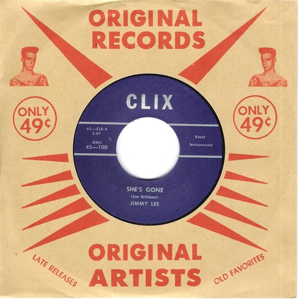 Single - Jimmy Lee - She's Gone, Baby, Baby, Baby
