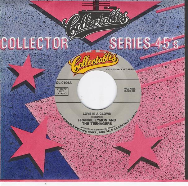 Single - Frankie Lymon & Teenagers - Love Is A Clown , Am I Fooling Myself Again