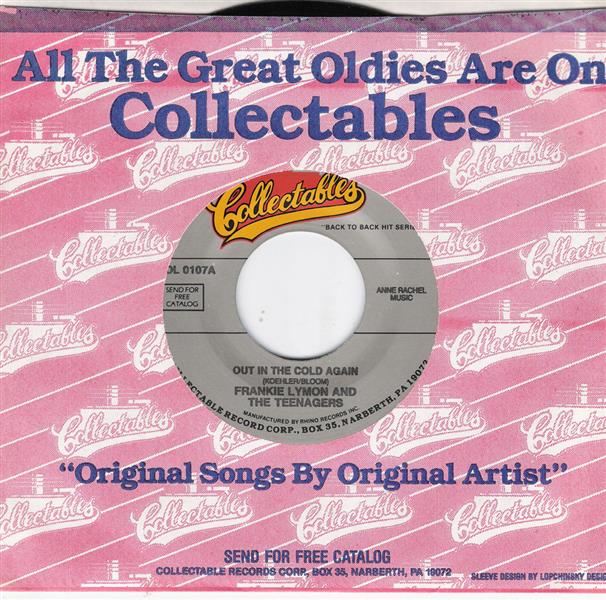Single - Frankie Lymon & Teenagers - Out In The Cold Again, Miracle In The Rain