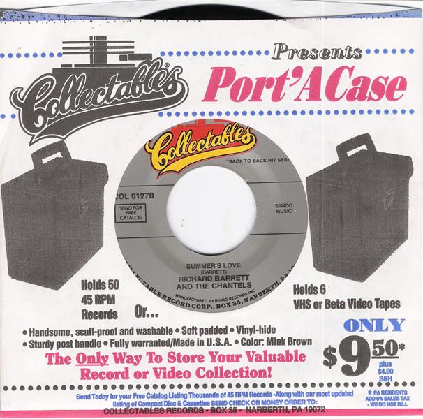 Single - Chantels - Believe Me , Summers Love-Chantels & R. Barrett