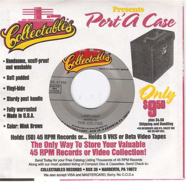 Single - Deltas - Lamplight , Let Me Share Your Dream