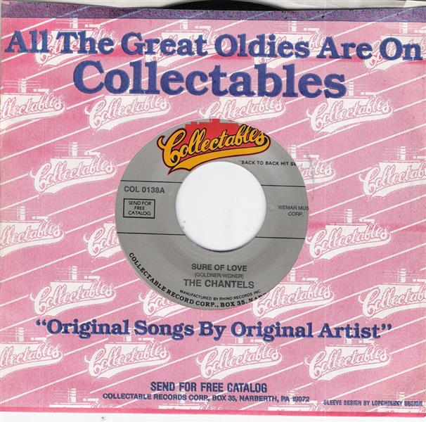 Single - Chantels - Sure Of Love , Prayee