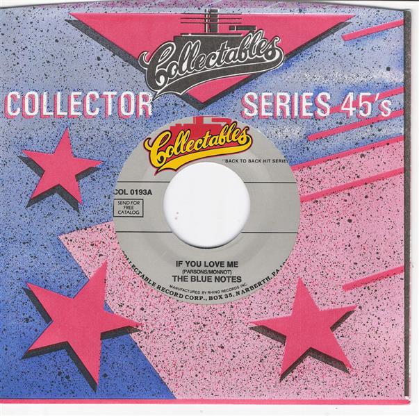 Single - Blue Notes - If You Love Me , In My Lonely Room- The 4 Haven Knights