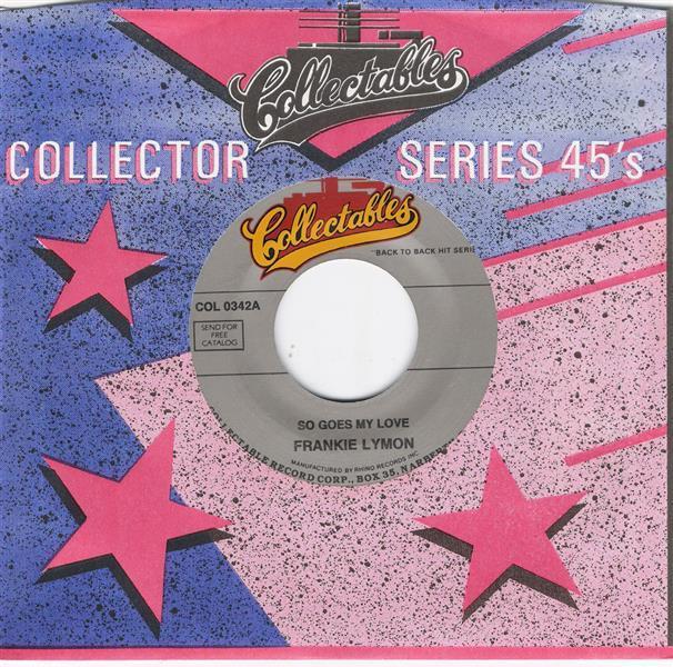 Single - Frankie Lymon - So Goes My Love , So Young