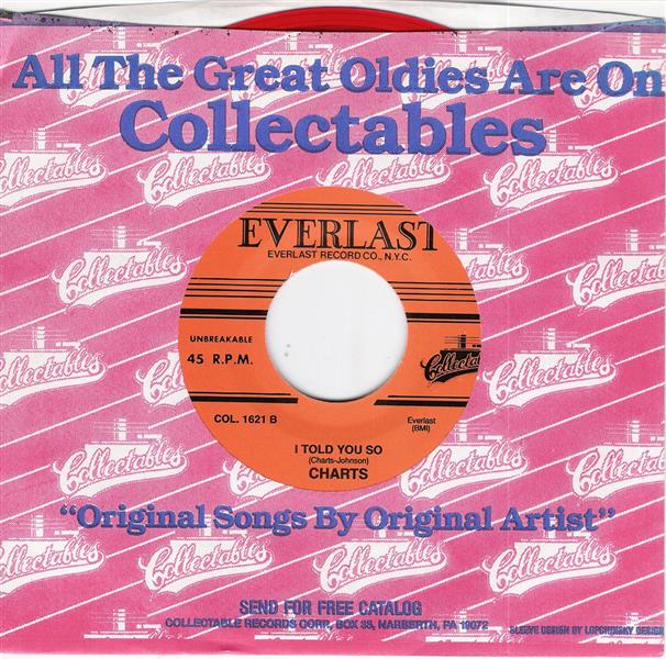 Single - Charts - All Because Of Love, I Told You So