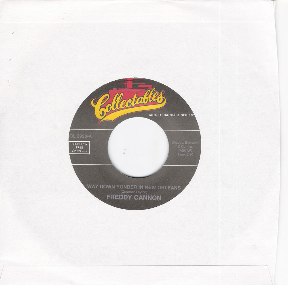 Single - Freddy Cannon - Way Down Yonder In New Orleans , Action