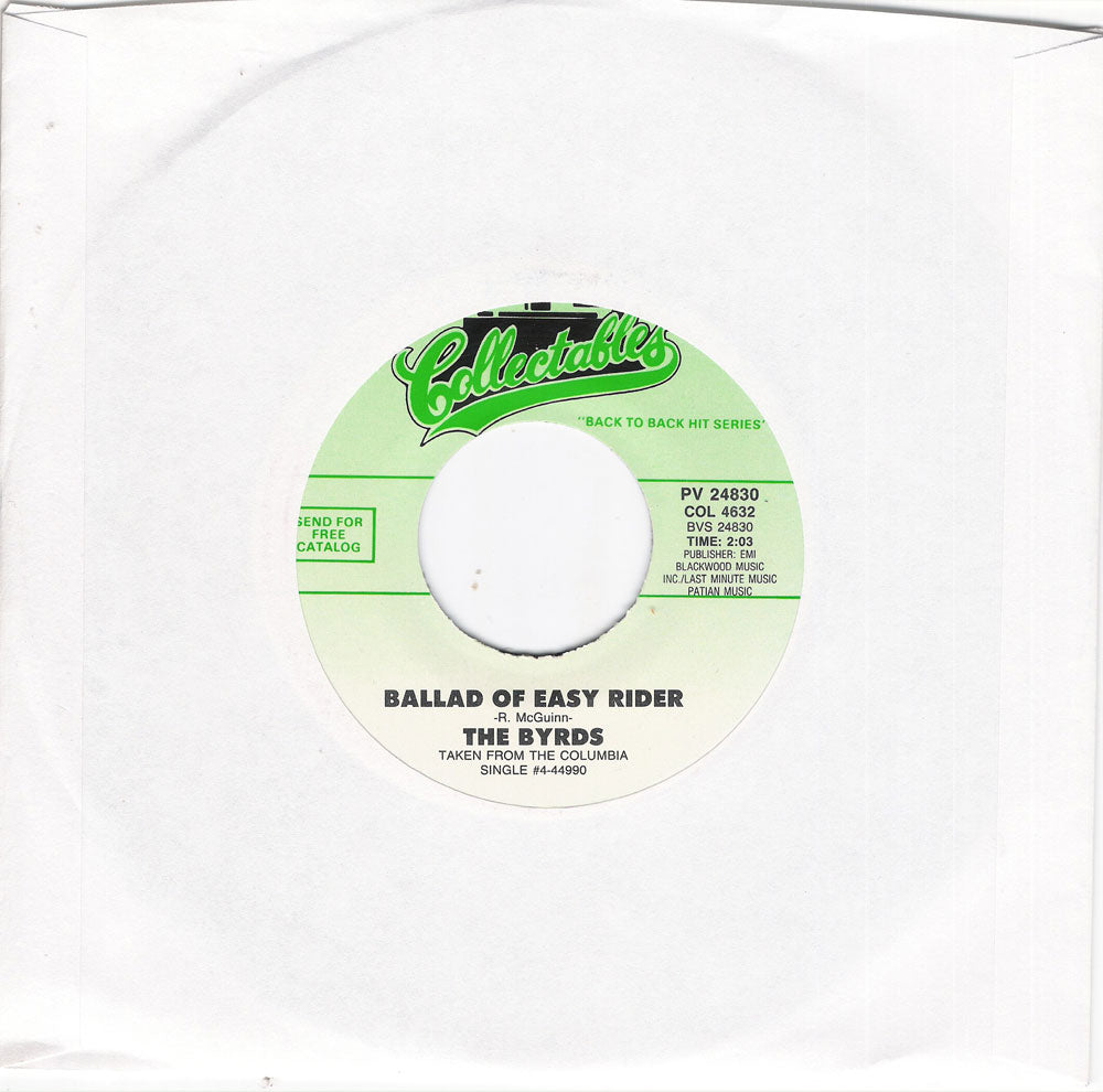Single - Byrds - Ballad Of Easy Rider , I'll Feel A Whole Lot Better