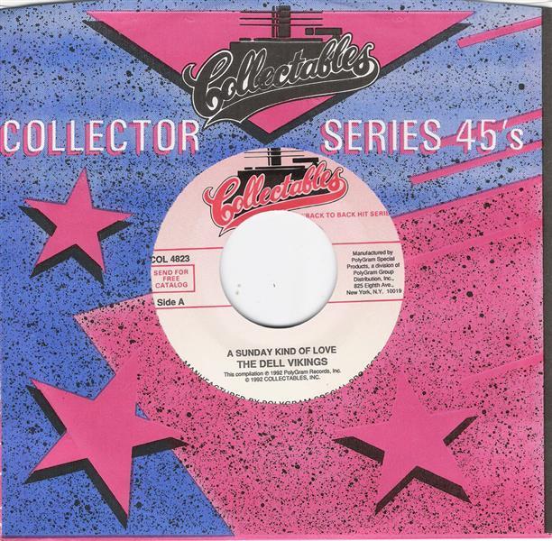 Single - Dell-Vikings - A Sunday Kind Of Love , Cool Shake