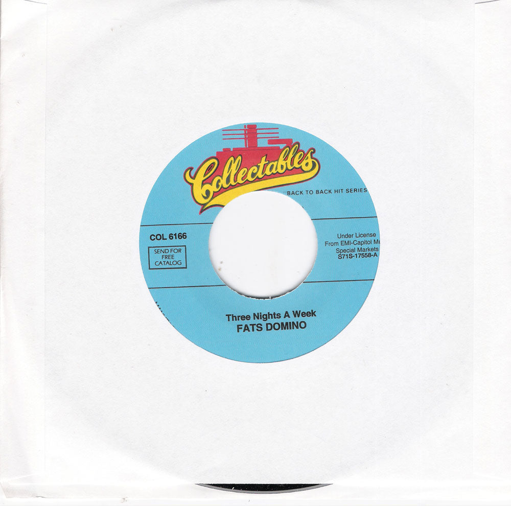 Single - Fats Domino - Three Nights A Week , Let The Four Winds Blow