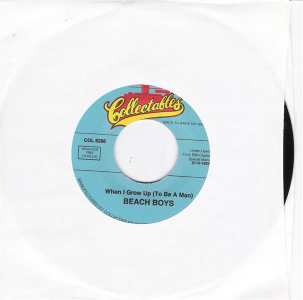 Single - Beach Boys - When I Grow Up (To Be A Man) , In My Room