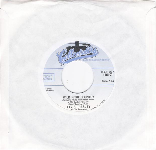 Single - Elvis Presley - Wild In The Country , I Feel So Bad