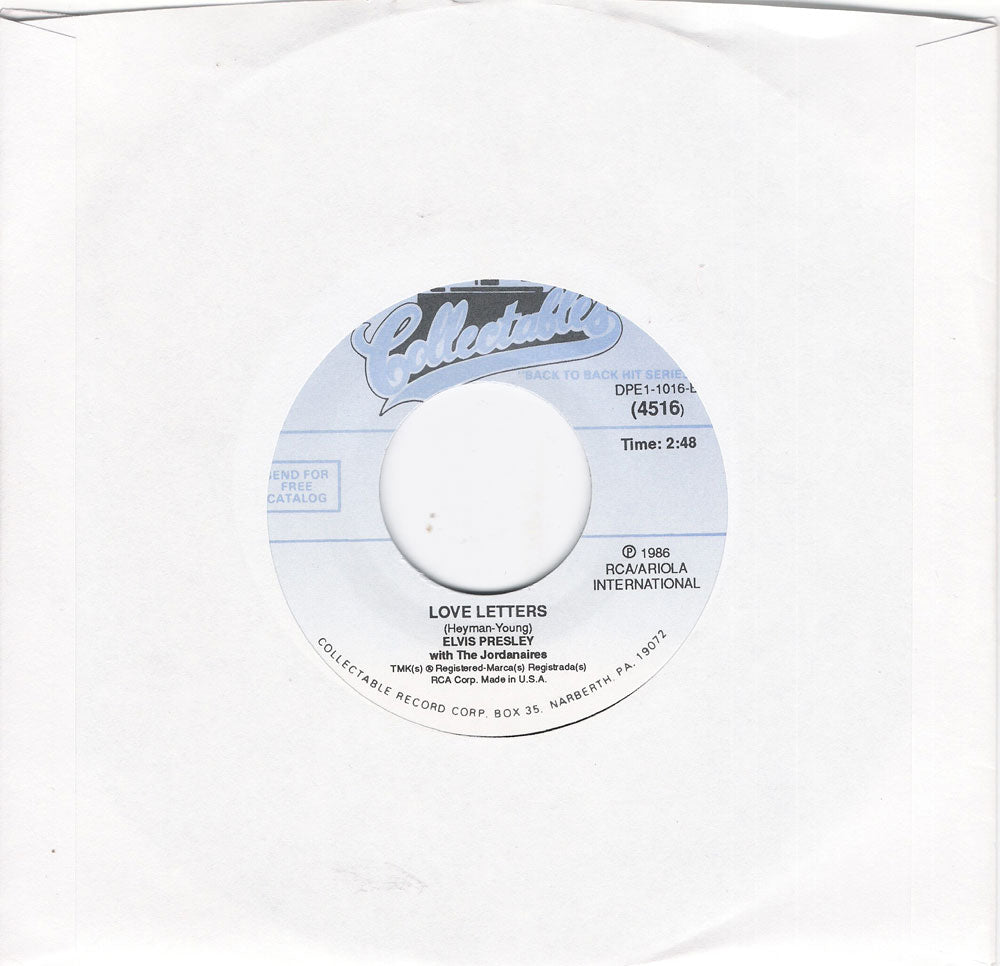 Single - Elvis Presley - Frankie & Johnny , Love Letters