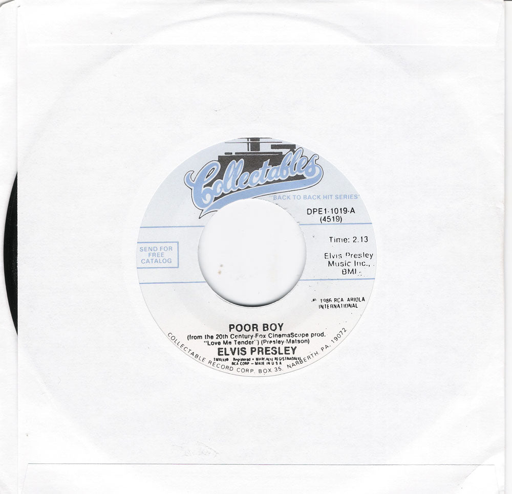 Single - Elvis Presley - Poor Boy , An American Trilogy