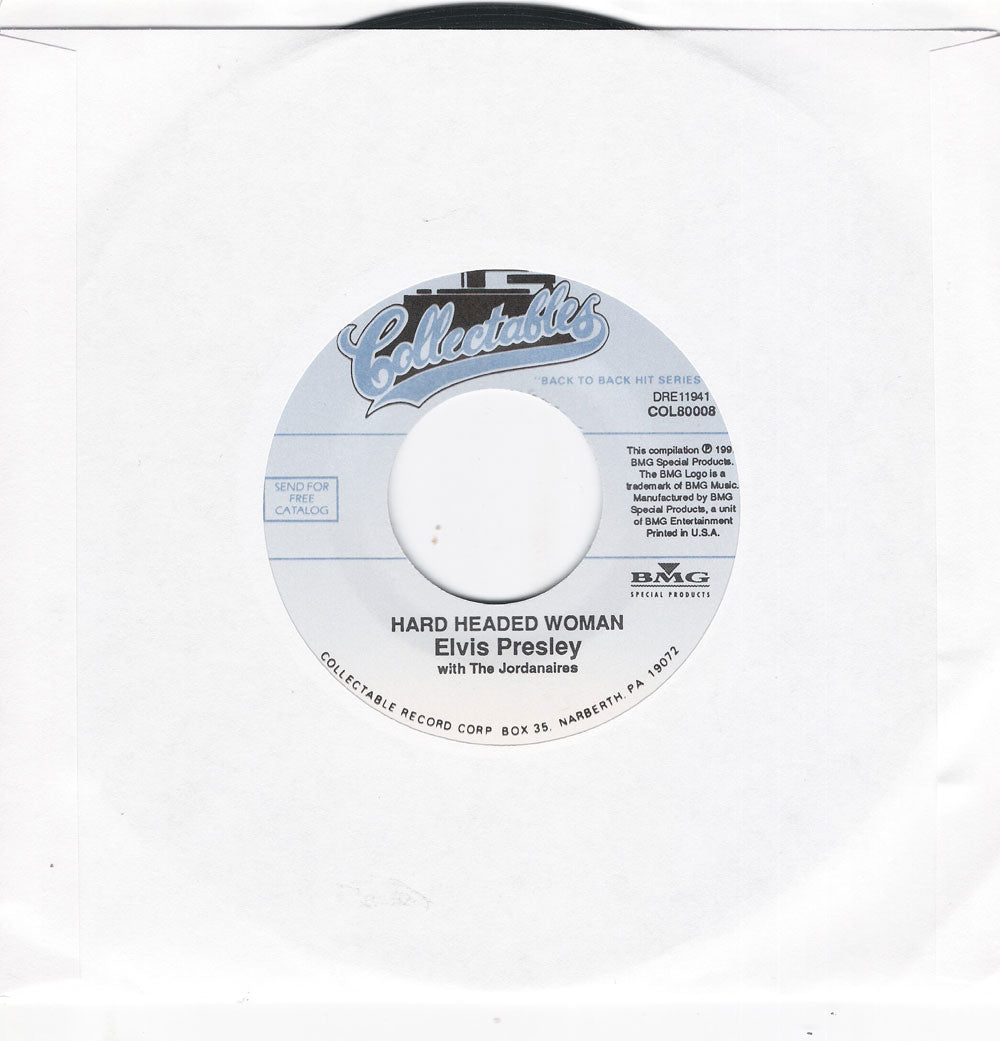 Single - Elvis Presley - Hard Headed Woman , Don't Ask My Why
