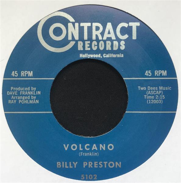 Single - Billy Preston - Volcano; Young Heartaches