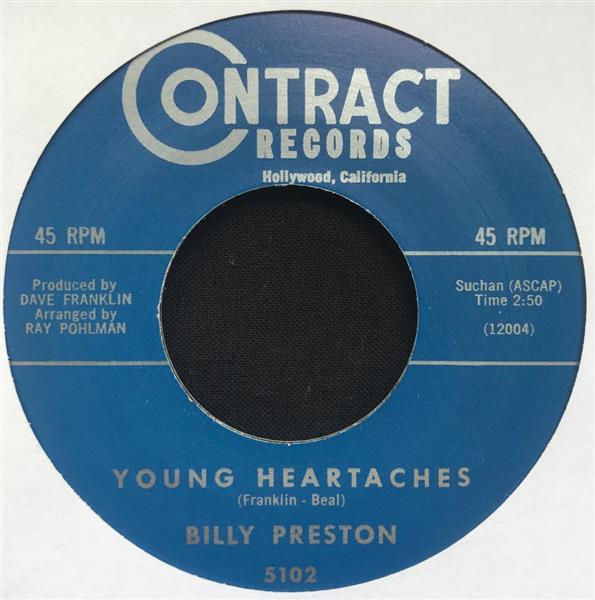Single - Billy Preston - Volcano; Young Heartaches