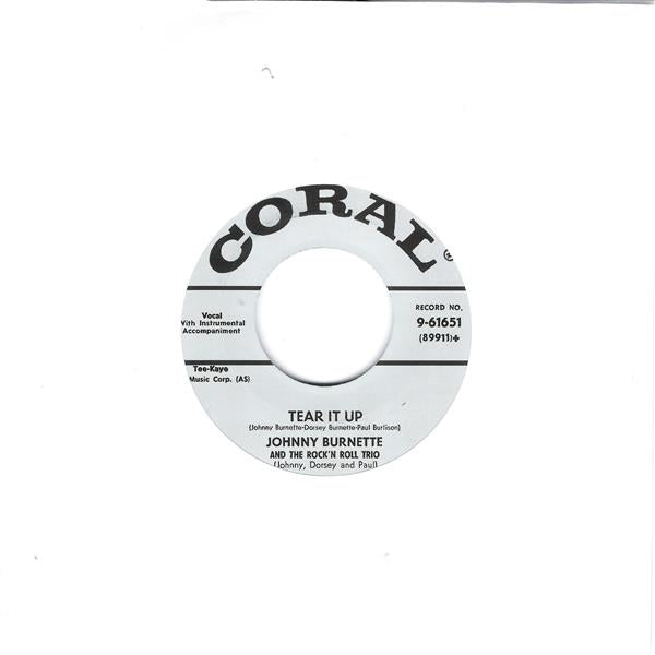 Single - Johnny Burnette - Tear It Up; Oh Baby Babe