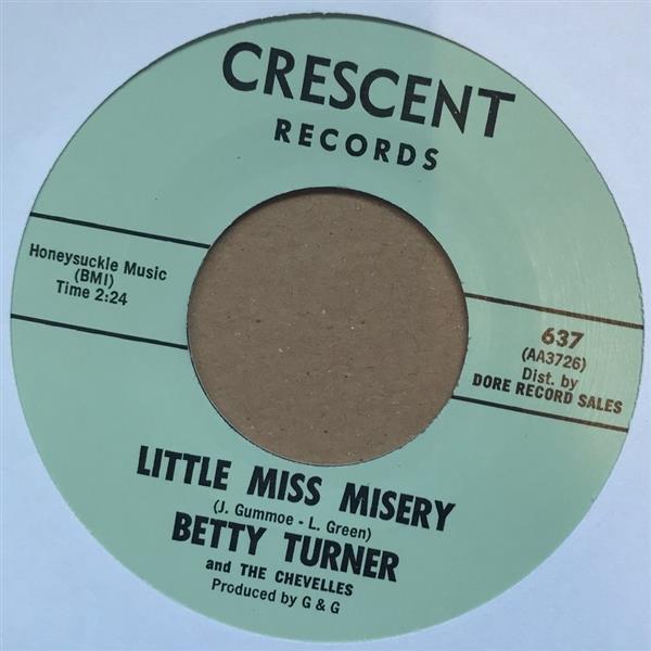 Single - Betty Turner - The Winds Kept Laughing / Little Miss Misery