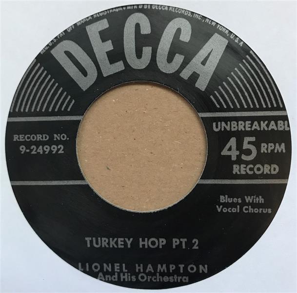 Single - Lionel Hampton - Turkey Hop Parts 1 & 2