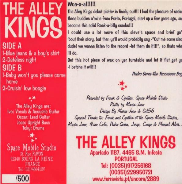 Single - Alley Kings - Blue Jeans & A Boy's Shirt, Dateless Night, Baby Won't You Please Come Home