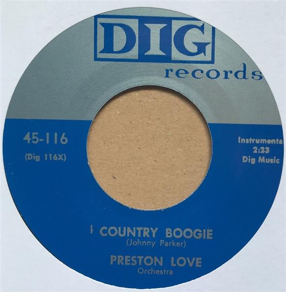 Single - VA - Larry Waters - I Wonder, Wonder / Preston Love - Country Boogie