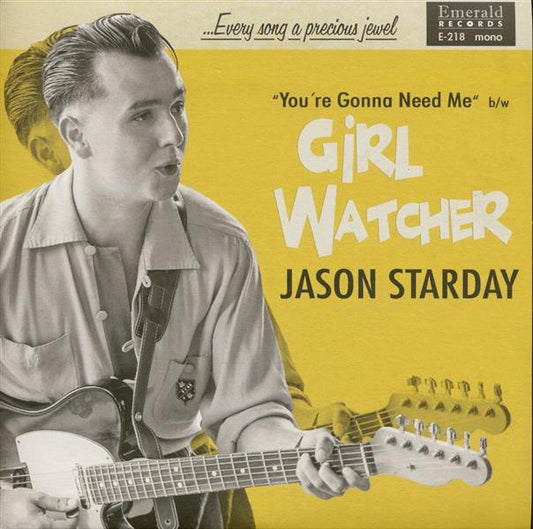 Single - Jason Starday - Girl Watcher / You're Gonna Need Me (Picture Cover)