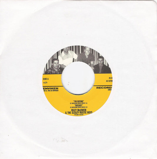 Single - Riley McOwen & The Sleazy Rustic Boys - I'm Buying, Bigshot, I Can't Go, Jennie Lou