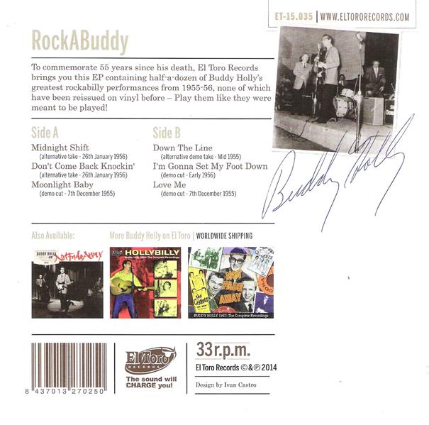Single - Buddy Holly - Rockabuddy - 55th Anniversary