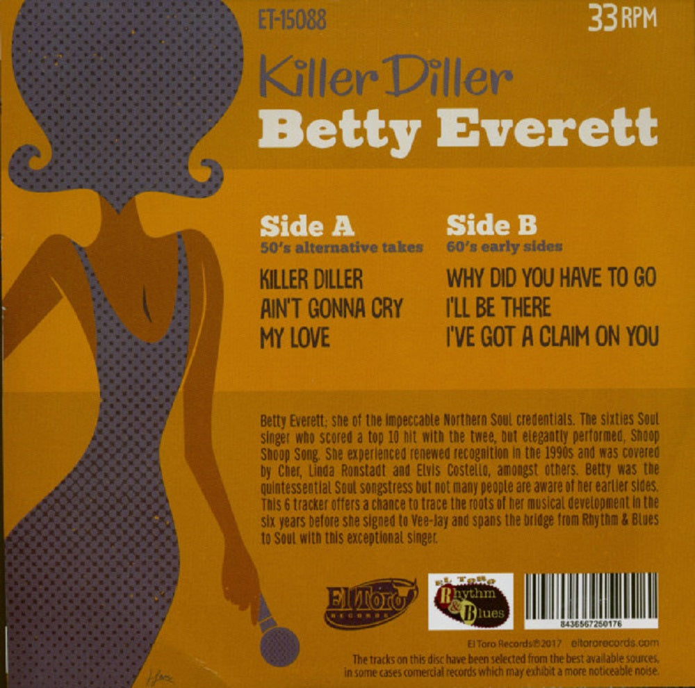 Single - Betty Everett - Killer Diller