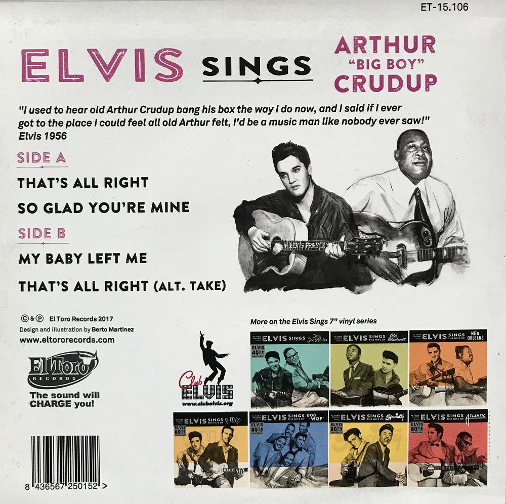 Single - Elvis Presley - Sings Arthur 'Big Boy' Crudup