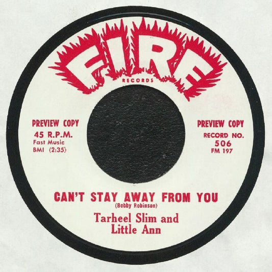 Single - VA - Tarheel Slim & Little Ann - Can't Stay Away From You; Johnny Chef - Can't Stop Movin'