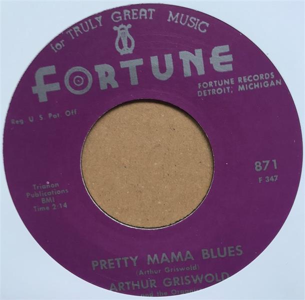 Single - Arthur Griswold - Pretty Mama Blues / Trying For A Future