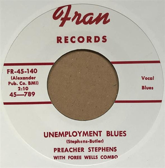Single - Preacher Stephens - Mary / Unemployment Blues