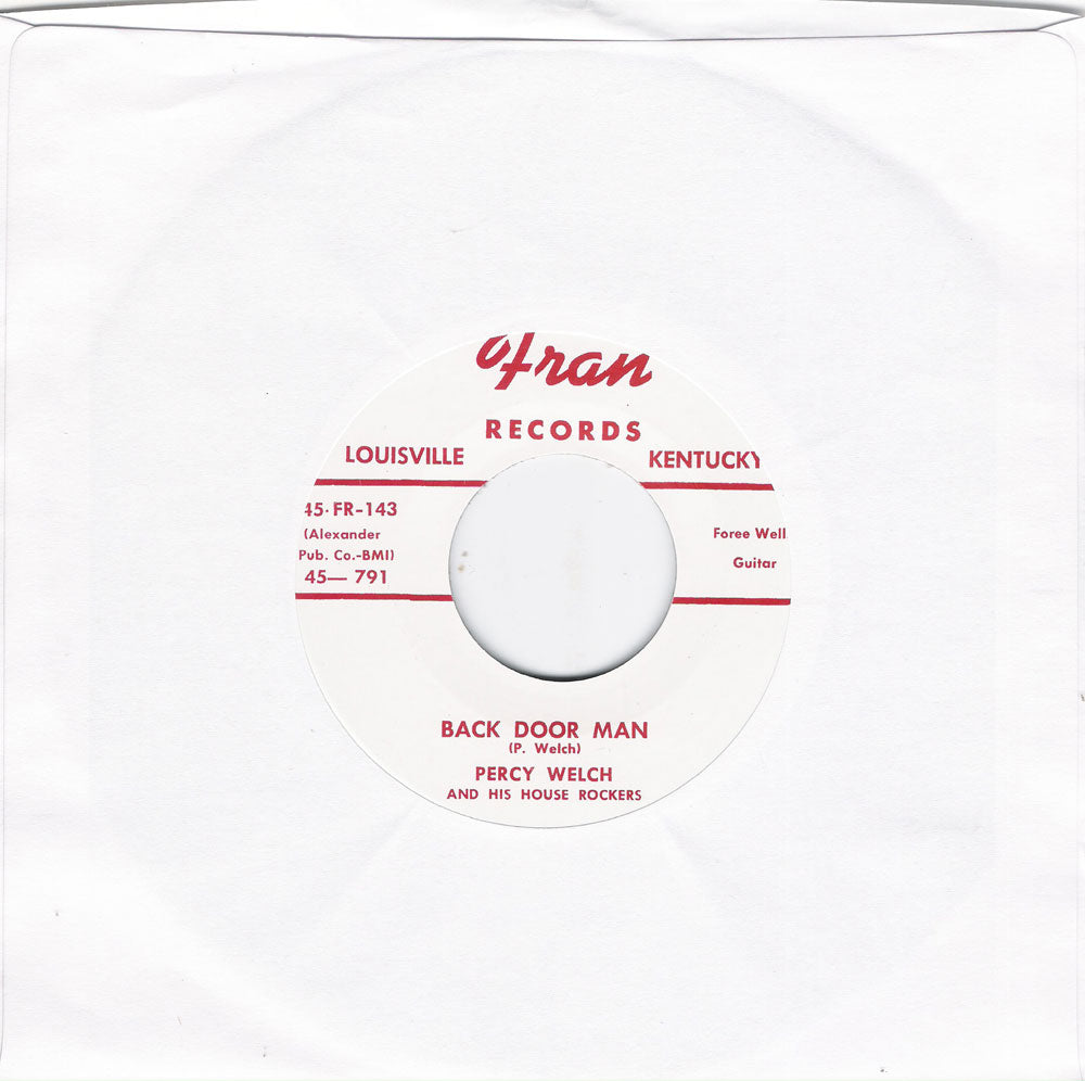 Single - Percy Welch - Back Door Man , Nursery Rhyme Rock