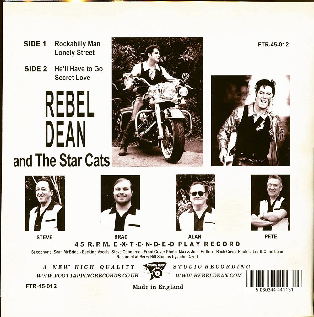 Single - Rebel Dean & The Starcats - Rockabilly Man