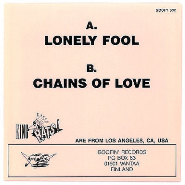 Single - King Rats - Lonely Fool, Chains Of Love