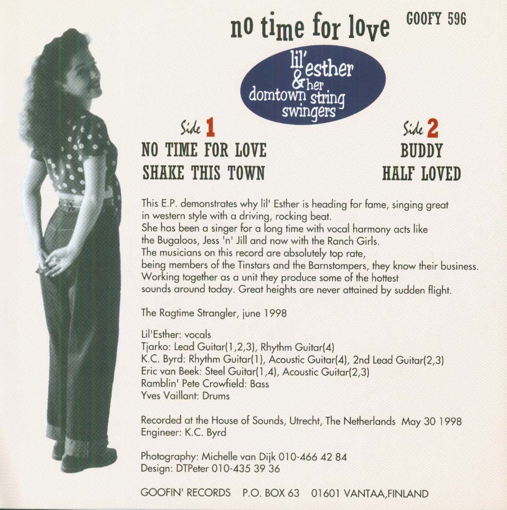 Single - Lil' Esther & Her Domtown String Swingers - No Time For Love