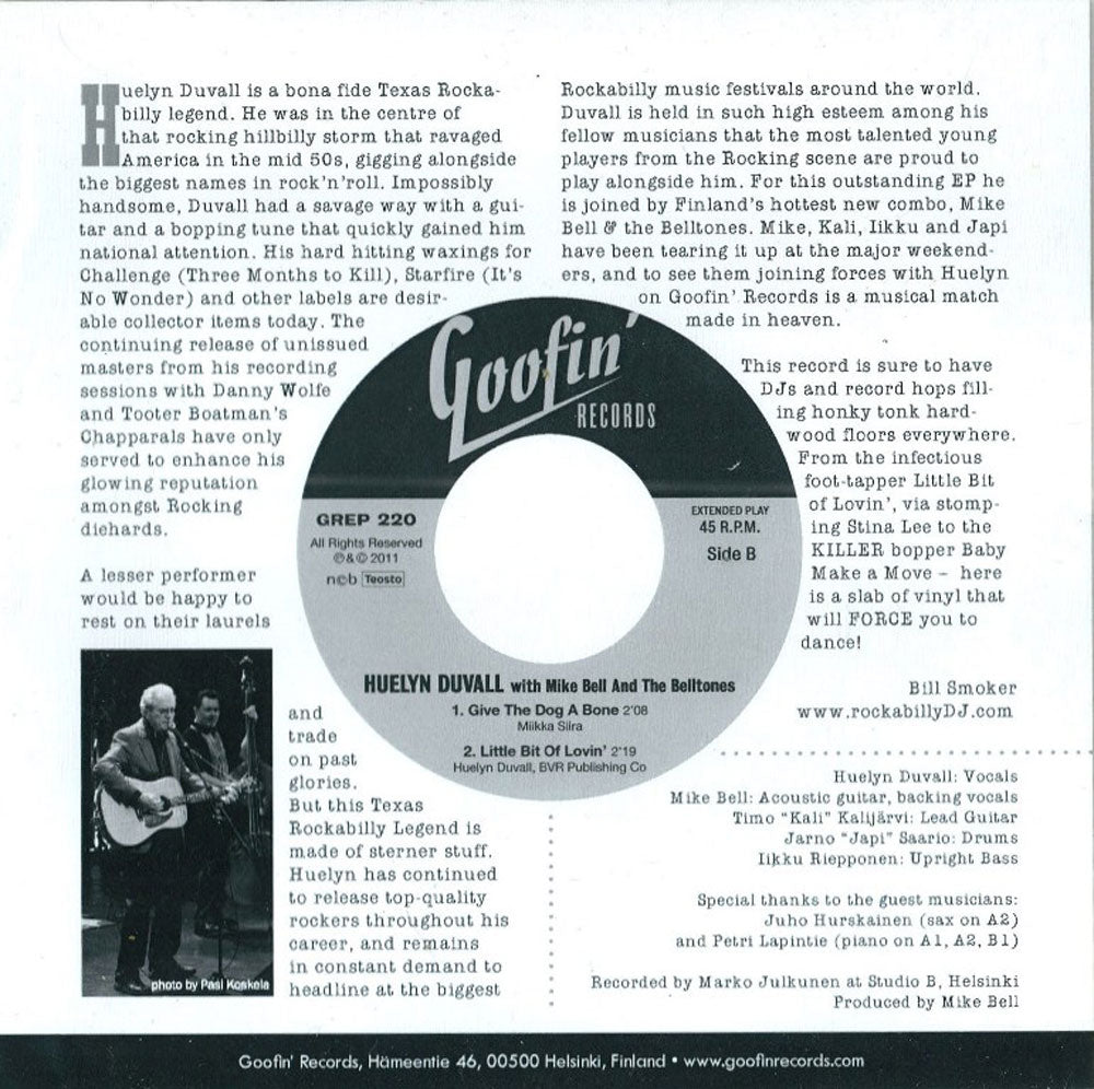 Single - Huelyn Duvall With Mike Bell & The Belltones - Baby Make A Move (EP)