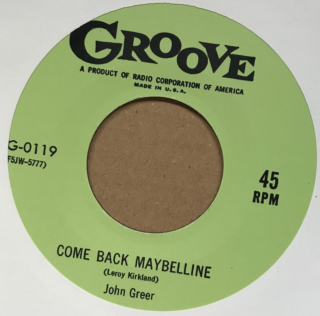 Single - John Greer - Bottle It Up & Go / Come Back Maybelline