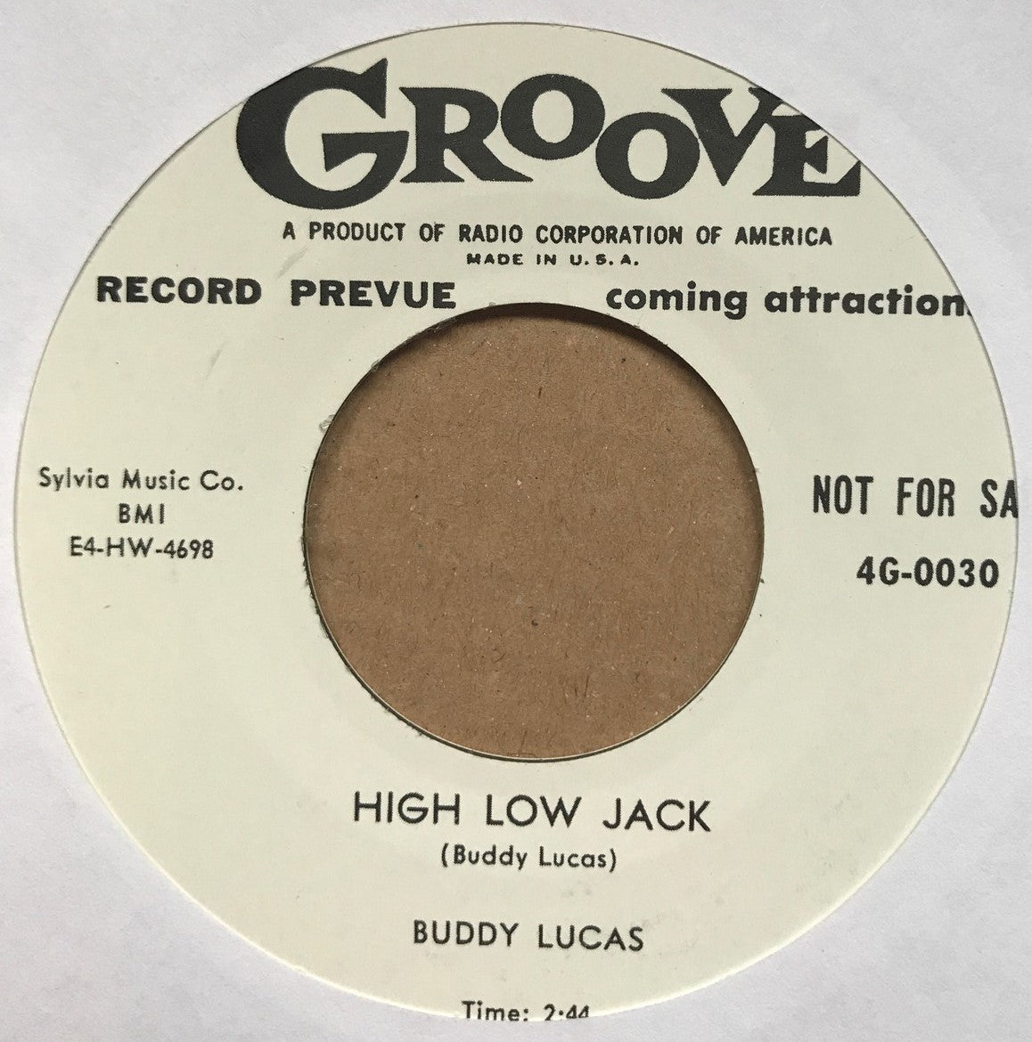 Single - VA - Buddy Lucas - High Low Jack / Larry Dale - You Better Heed My Warning