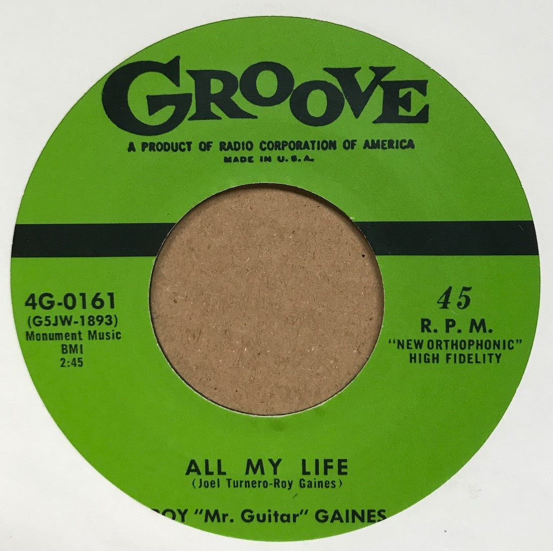 Single - Roy Gaines - Worried About You Baby / All My Life