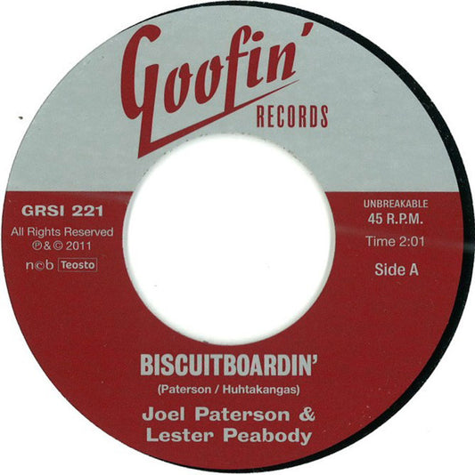 Single - Joel Paterson & Lester Peabody - Biscuitboardin' / Boo-Wah Blues