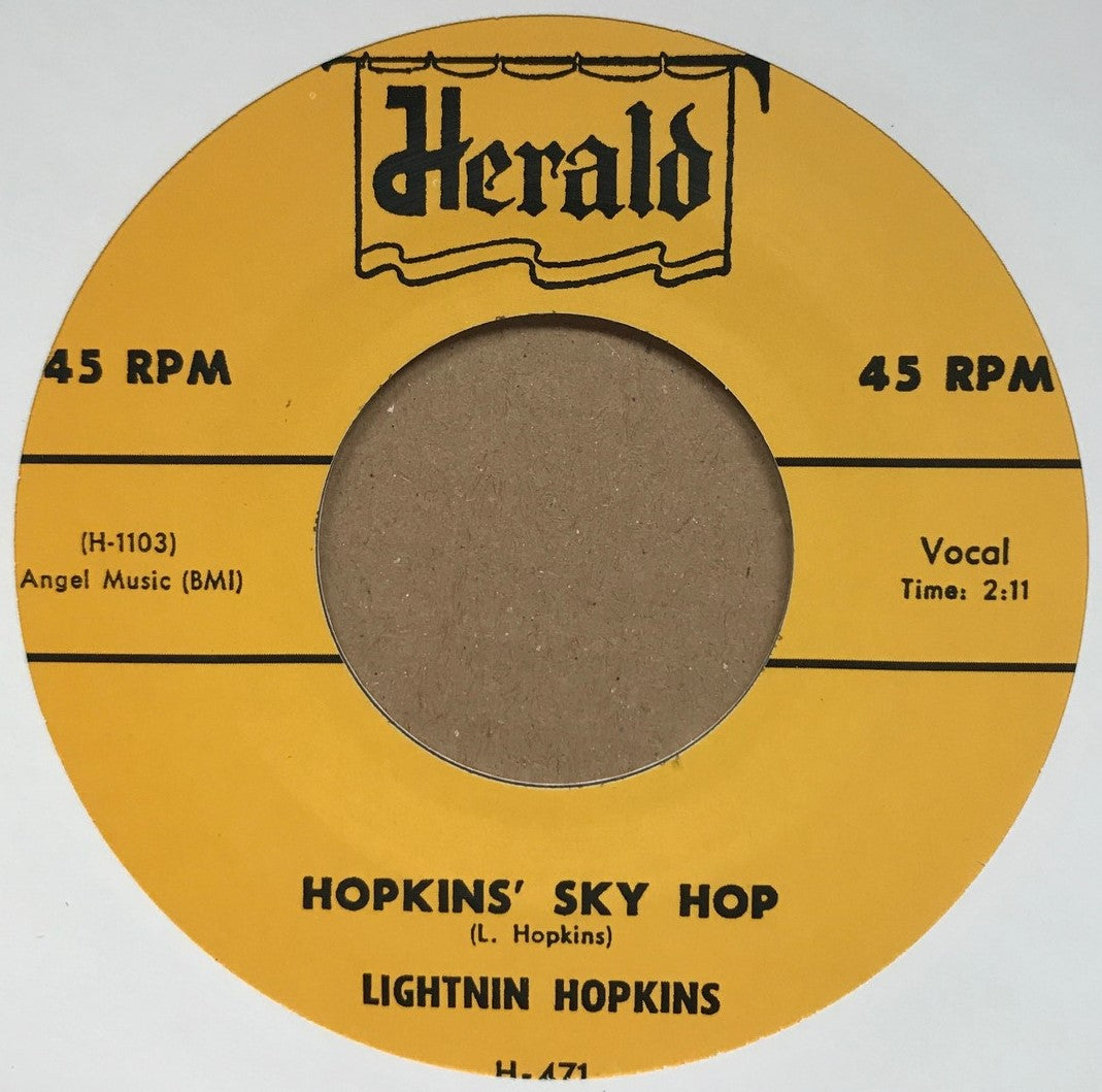 Single - Lightnin’ Hopkins - Early Mornin’ Boogie / Hopkins Sky Hop